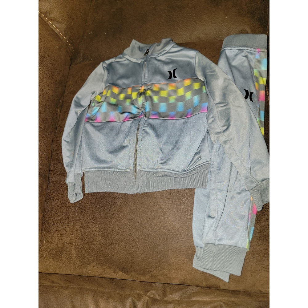 Hurley grey jacket and pants track‎ suit size 2t outfit